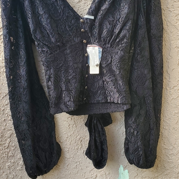 NWT Anthropologie Black Blouse - Picture 12 of 12